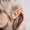 Elf Ear Costume Accessories Half Ear Prosthetic Silicone Ears for Halloween Cosplay Party Dress Up and Theatrical Use