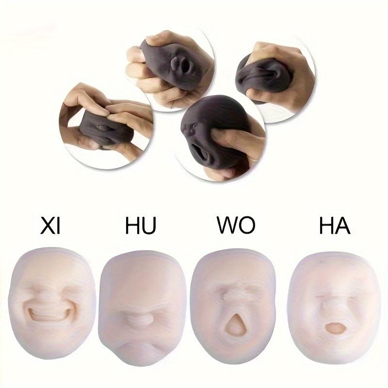 Humorous And Whimsical Facial Expression Stress Balls Easily Squeezable And Stretchable with a Slow Rebound Texture Playful Gift