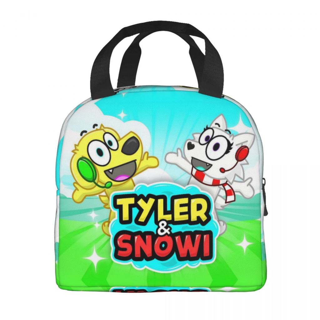 Borsa Pranzo Termoisolante Tylers And Snowi Gaming per Lavoro Contenitori Portatili per Cibo Borse Termiche Frigo Pranzo