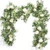Simulated Money Leaf Rattan Rose Rattan Wedding Home Green Artificial Simulation Plant Wreath Simulation Rattan