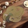 Vintage Absorbent Diatom Mud Tea Coaster: Non-slip Chinese Style Teacup Mat
