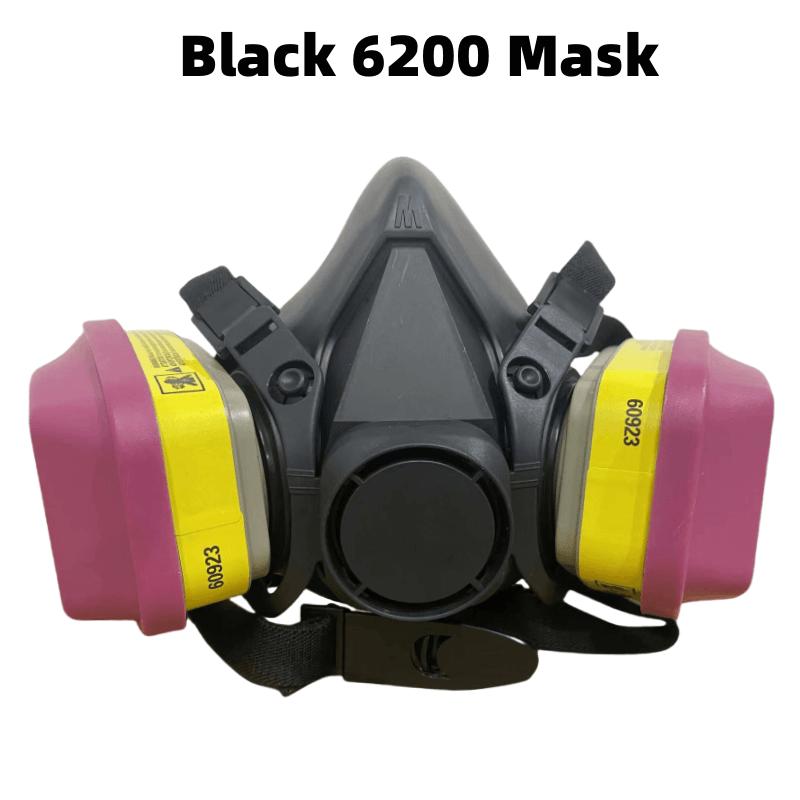 

Новая черная пылезащитная маска 6200 на половину лица, респиратор для защиты от органических паров химических газов 69021/60923, фильтрующая противогазная маска для безопасности труда