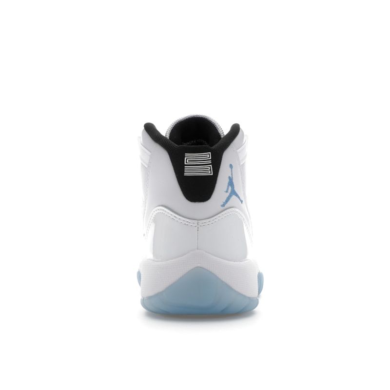 Air Jordan 11 Retro GS Legend Blue / Columbia 2024 Kids Sneakers White Black 378038-104
