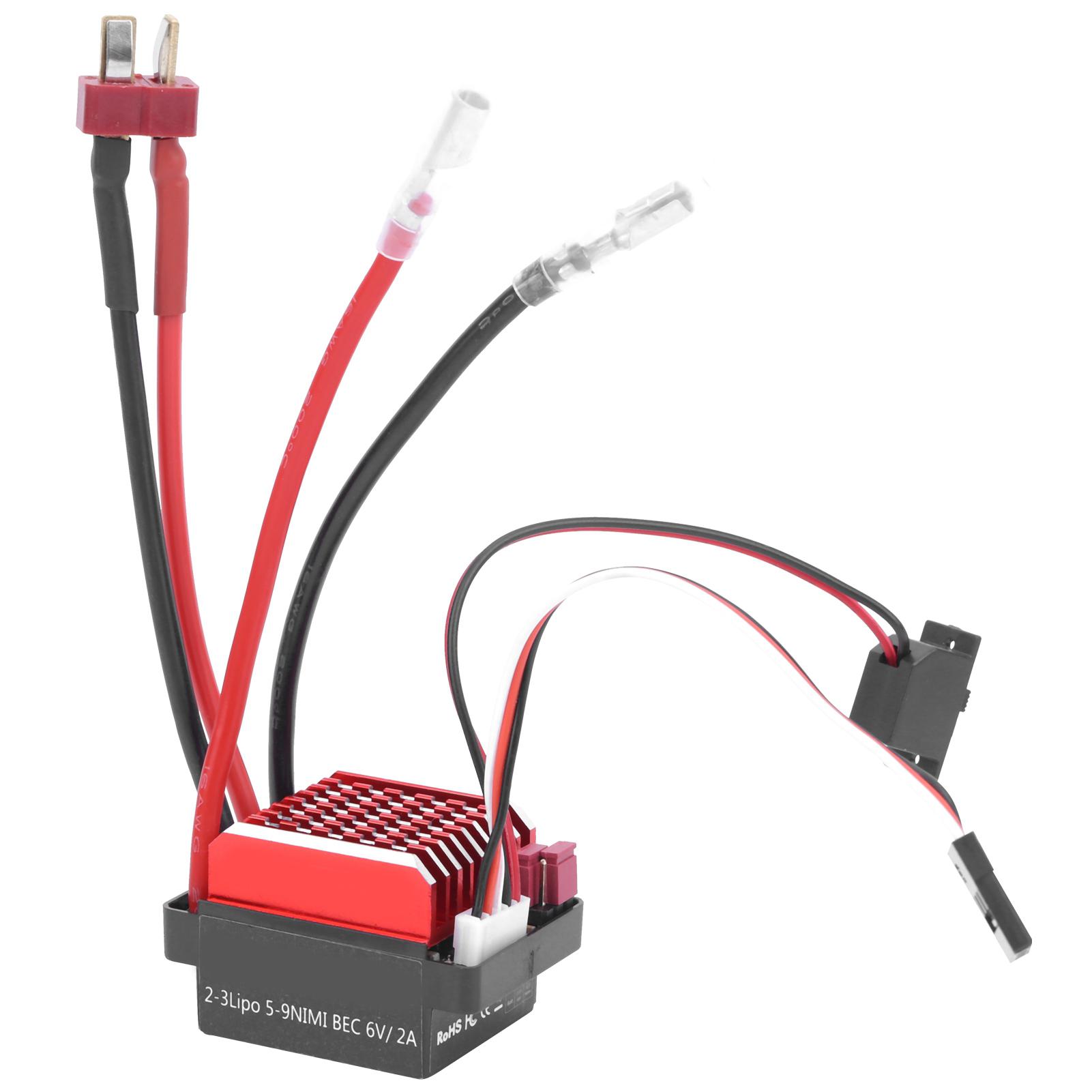 

360A Electronic Speed Controller RC Crawler Car Bidirectional Brushed Waterproof ESC T-Plug