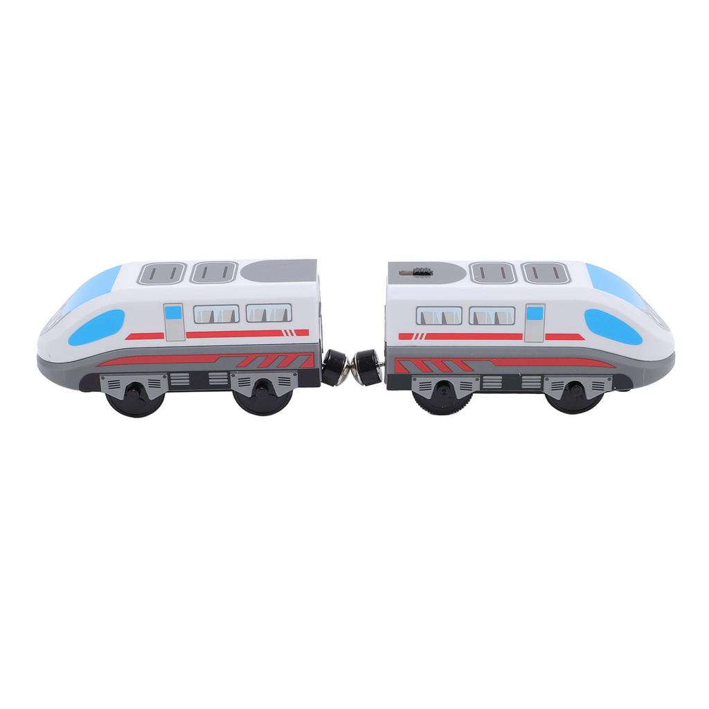 2pcs High Speed Locomotive Toys Battery Operated Automatic Train Toy Set for Boys Girls