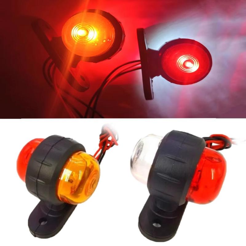 1Pcs Dual Color 12-24V Universal Truck Side Light Width Light For Truck Warning Light Safety Light Indicator Lamp Car Signal Led