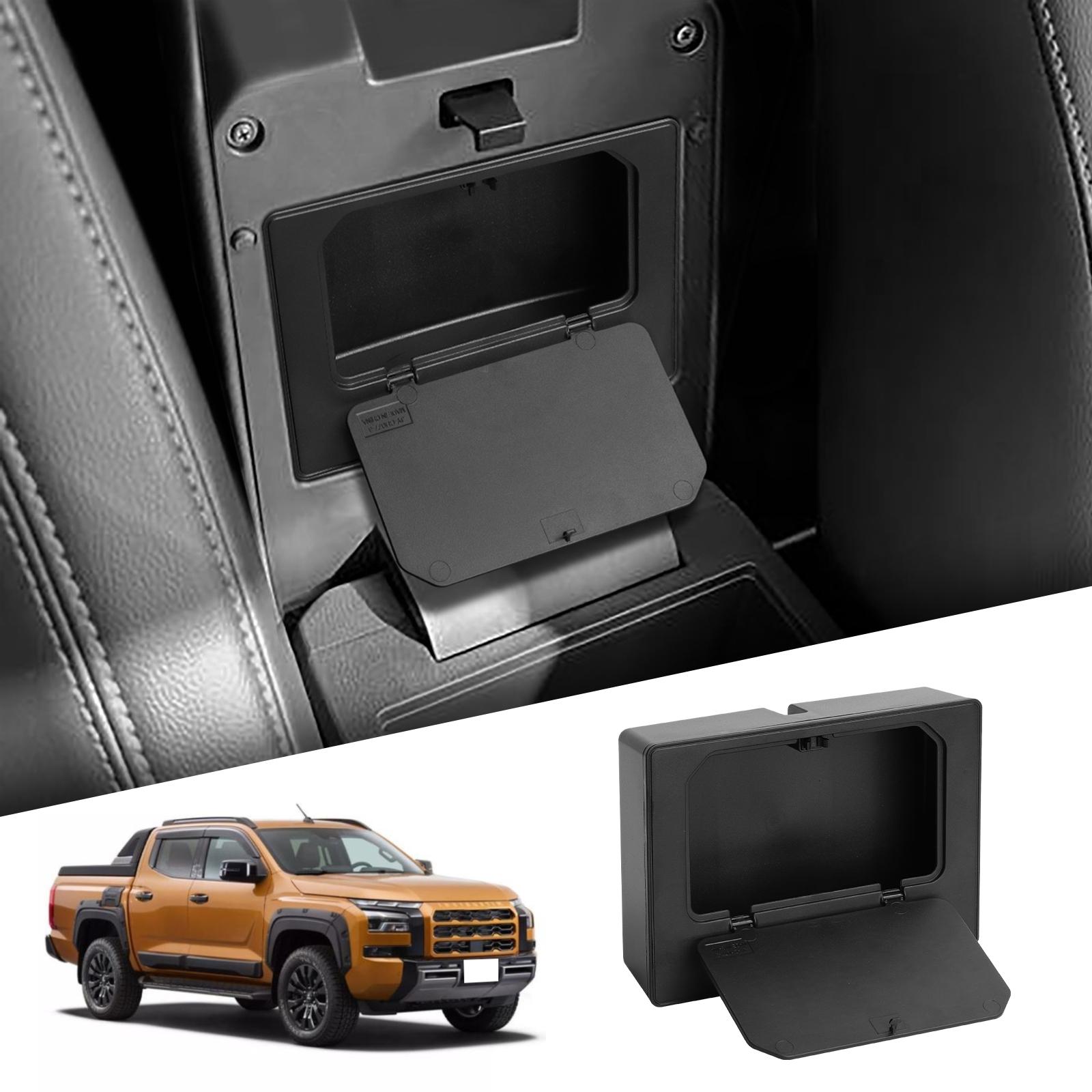 

for Mitsubishi L200/Triton 2025 2025 Armrest Box Hidden Storage Tray Organizer Car Interior Accessories Black