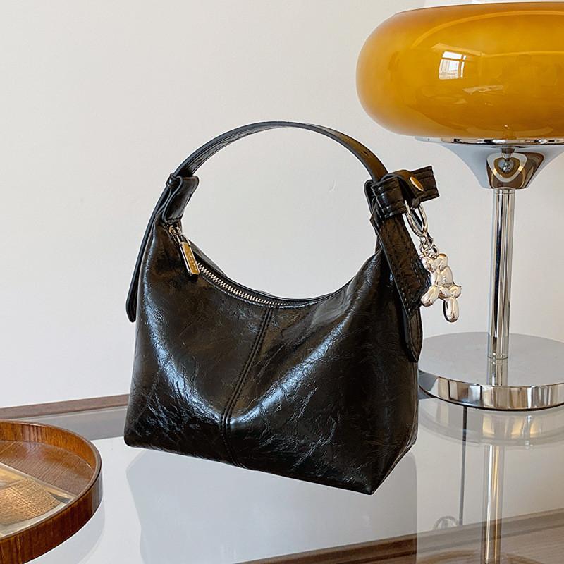 Ielgy Dumpling Bag Female Fashion Handbag Simple All-Match One-Shoulder Messenger Bag