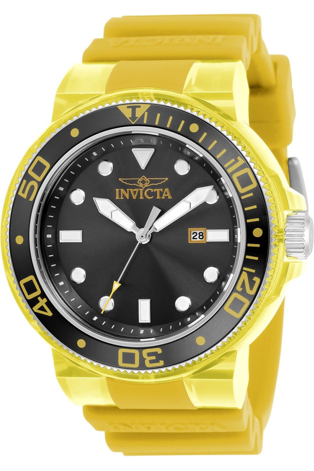

Часы Invicta Pro Diver Quartz с черным циферблатом 32328 мужские чёрный