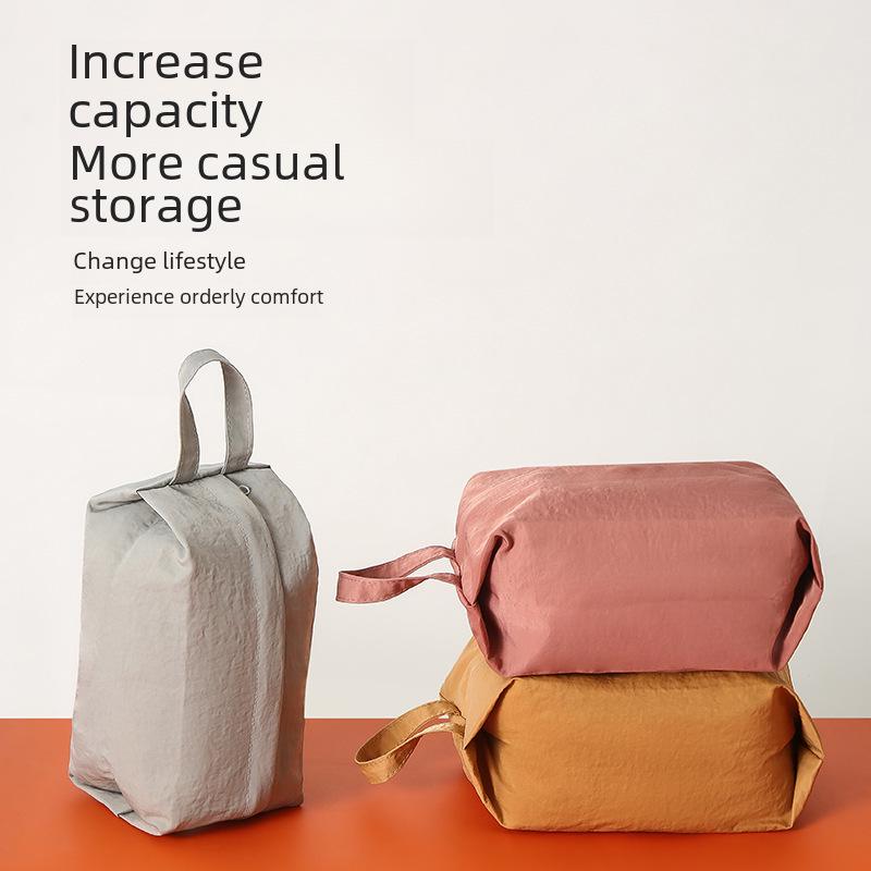 Портативная водонепроницаемая дорожная сумка для хранения нижнего белья, носков и одежды 28x10.5 cm роза розовый