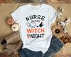 Nurse by Day Witch by Night Halloween Pumpkin Men's and Women's T-shirts