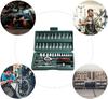 Socket Wrench Set, Automobile Motorcycle Repair Tool Box Kit Small Socket Set with Box for Automotive Repair 46pcs