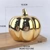 Decorațiuni Decorative Jack-O'-Lantern de Halloween Aranjament Scenă Atmosferă de Halloween Ornamente Dovleac Aurite Galvanizat