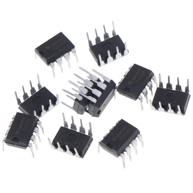10Pcs Tl072Cp  Original Ic Inline Dip-8 Dual Operational Amplifier