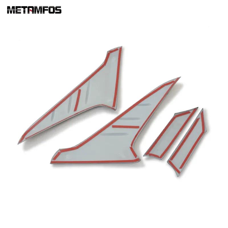 For Hyundai Kona Kauai 2017-  Chrome Rear Window Side Spoiler Wing Cover Trim Decoration Sticker Accessories Car Styling