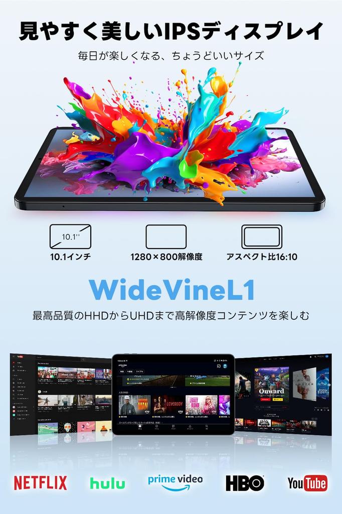 Android 15 Tablet Large Screen AI Optimized 24GB 128GB GMS Certified CPU T606 G57 GPU Thin Lightweight Android Tablet 6000mAh High Capacity Charging