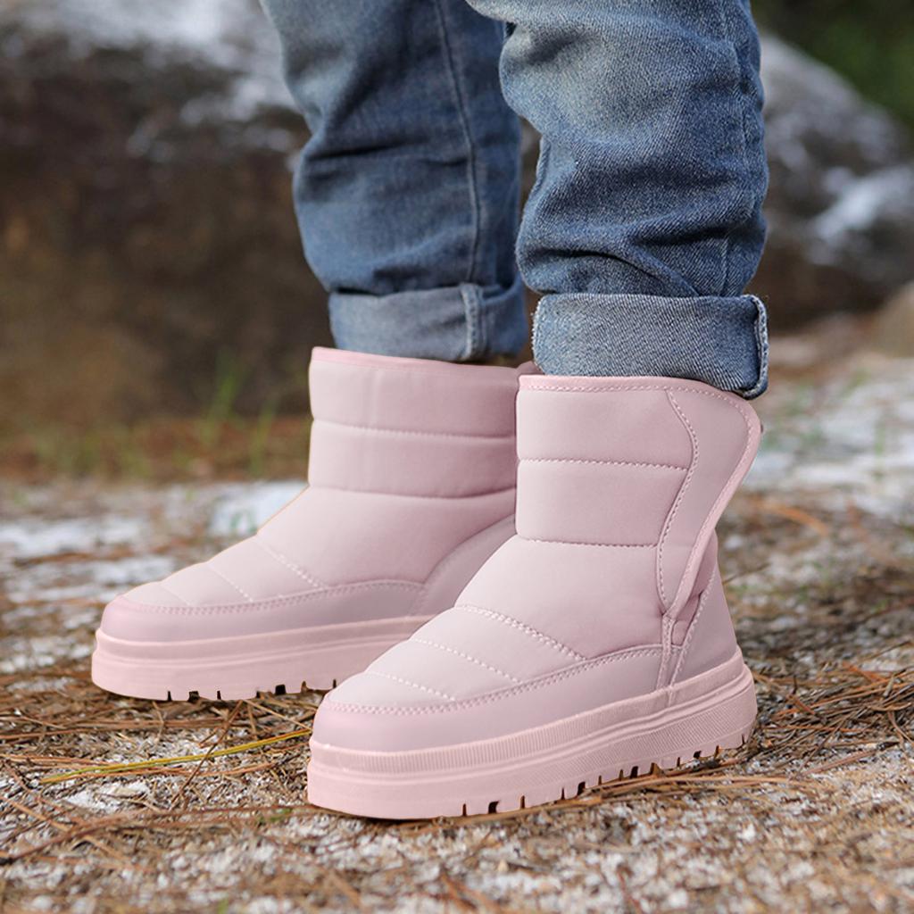 Children's Cotton Shoes Winter Waterproof Snow Boots Warm Wear-Resistant Ankle Boots For Boys And Girls Baby Winter Cotton Shoes