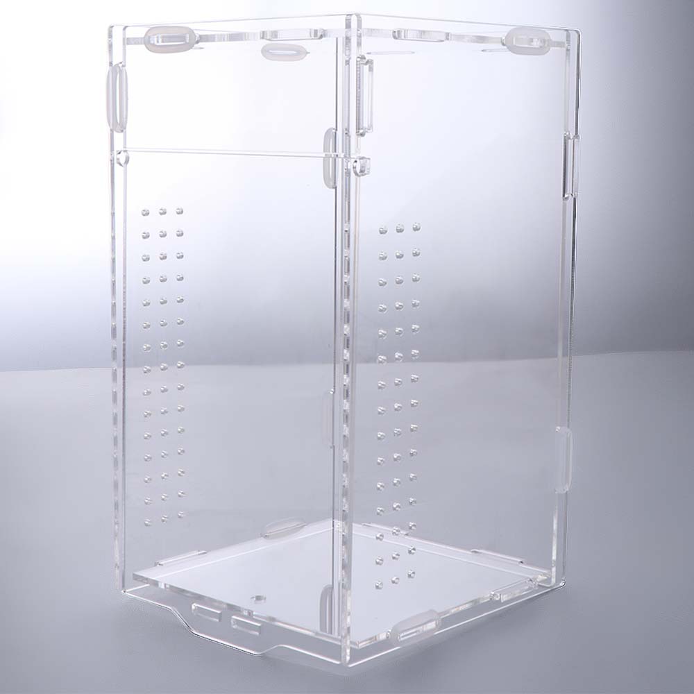 Anti-escape Reptile Feeding Box Transparent Jumping Spider Terrarium For Lizard Spider