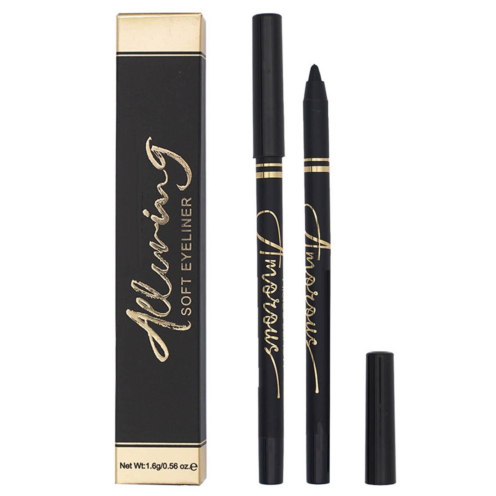 

1Pc Gel Eyeliner Pencil for Women – Smooth Texture, Even Color, Easy to Apply, Long-Lasting Waterproof & Sweatproof, Non-Smudging One Size чорний