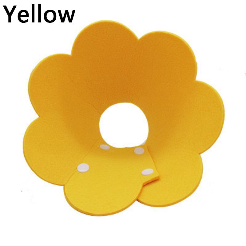 

1 шт., войлочный ошейник в форме цветка с защитой от царапин, регулируемый круглый ошейник для кошек Элизабет, товар для домашних животных M