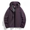 Outdoor Jacket for Men and Women, Windproof and Waterproof Single-pull Jacket for Men and Women, Mountaineering Suit, Removable Hooded Jacket