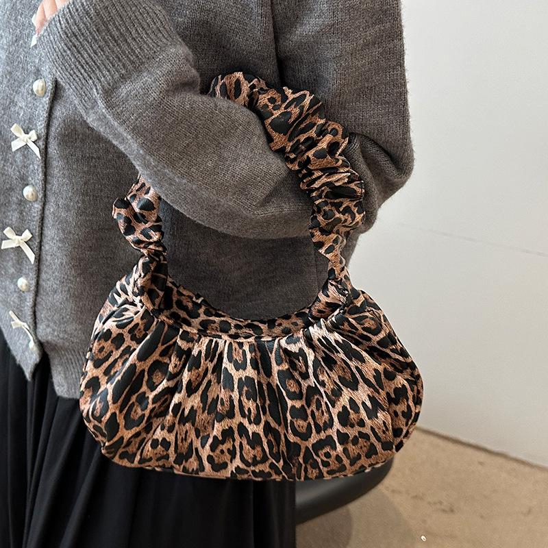 Neuer Stil Damen Ein-Schulter Unterarmtasche Modische Retro Leopardenmuster Handtasche