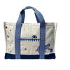 Used HERMESTote Bag White/blue Cotton Women