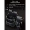 Fujiya (Fujiya) waist bag 2-tier black gold LIGHT PU LEATHER SERIES AB-22BG