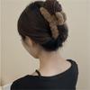 Winter Plush Hair Claw Elegant Acrylic Hairpins Women Hair Clip Barrette Crab Headwear Girls Hair Accessories