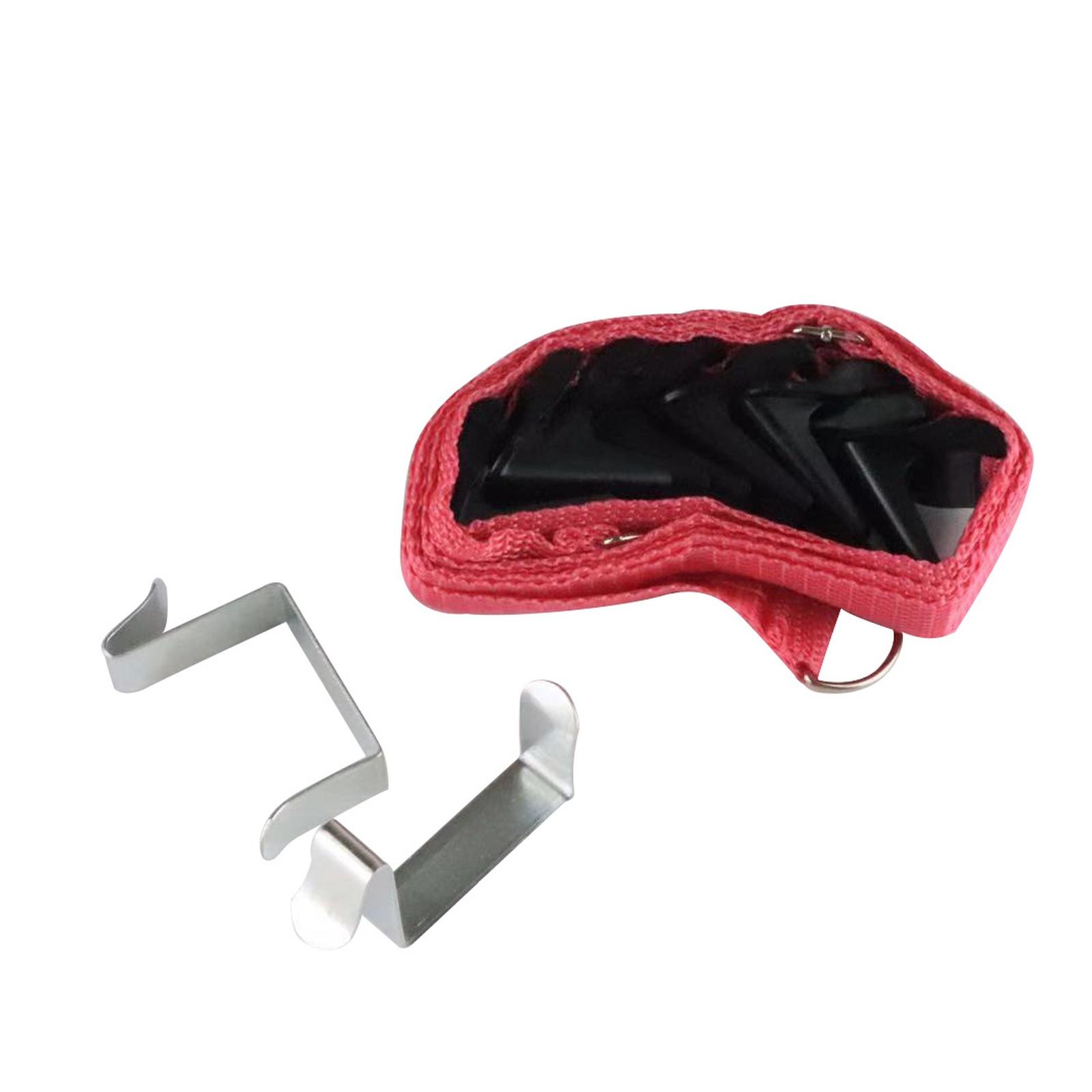 

Adjustable Over The Door Hook Strap Single No- Hanger for Hats one size красный