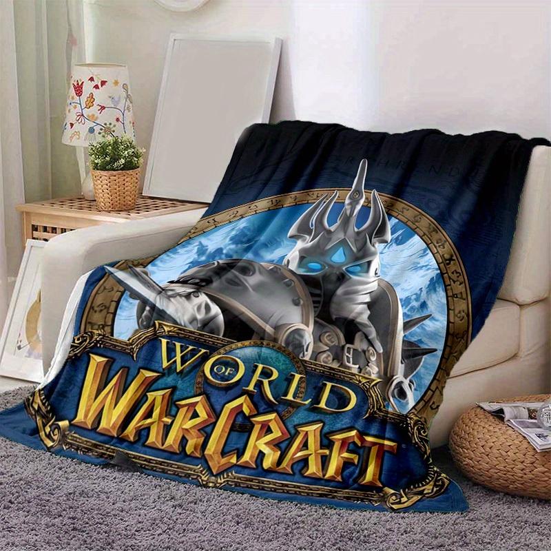 1pc World of Warcraft: Northrend Home Decor Blanket, Perfect Gift for Bedroom, Living Room, Travel, Camping, Car, Beach, Office Naps, Cozy Flannel Thr