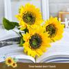 Mini Sunflower Artificial Flower Arrangement for Living Room or Dining Table Decoration