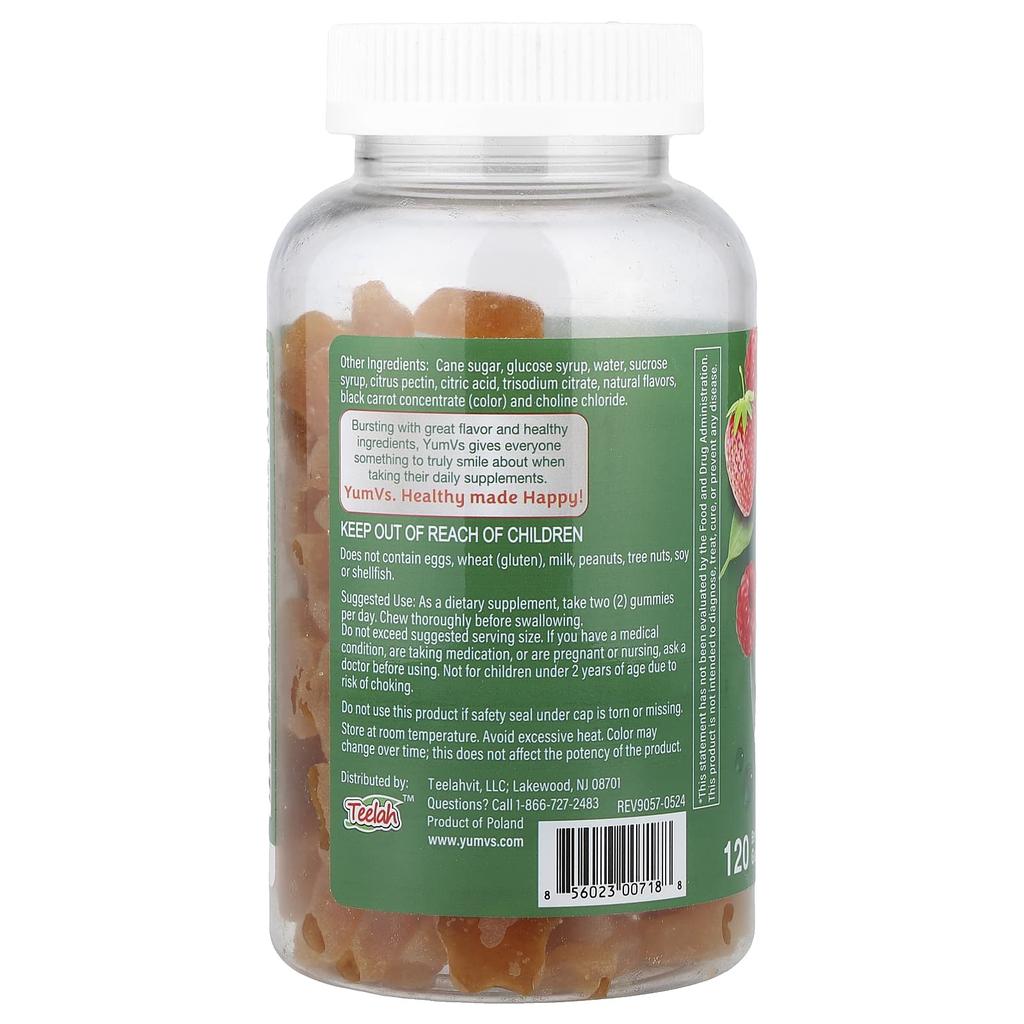 YumVs, Multivitamin Gummy, Berry, 120 Gummies