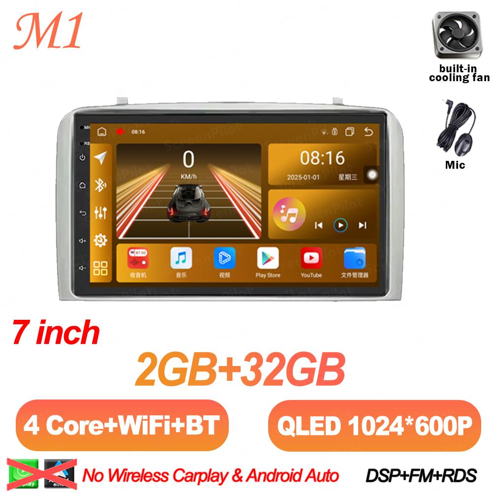 7 Inch Android 16 For Alfa Romeo 147 GT 937 2000-2010 Car Radio Stereo Head Unit Multimedia Video Player Android Auto RDS 8 Core