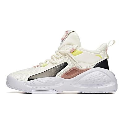 Bastard Slip Resistant Abrasion Resistant Mid Top Skateboard Shoes Women's Ecru 122048080-2