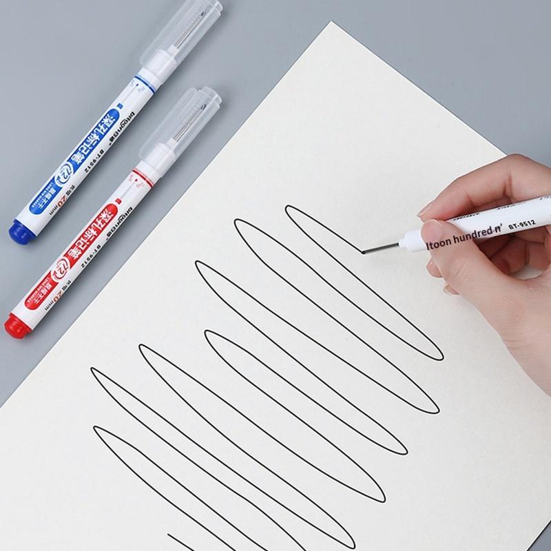 72 Hours Deep Reach Marker Waterproof Construction Pen Long Nip Drill Markers Colorful Waterproof Carpenter Pens