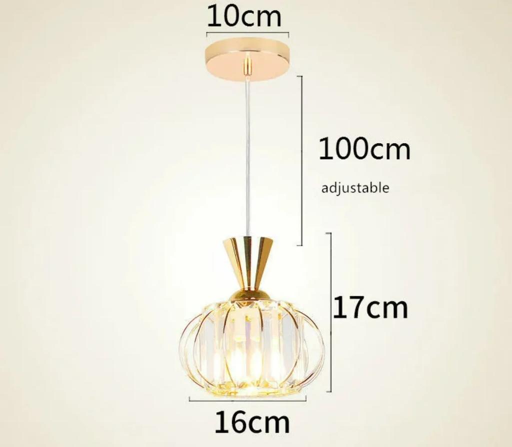 Modern Crystal Pendant Lamp Dining Room Lamp Bar Lamp Bedroom Hanging Light Fixture Lustres Simple Pendant Lights