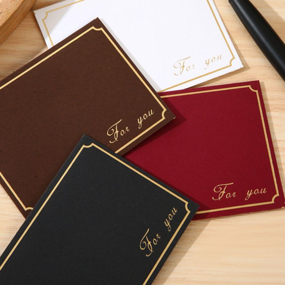 10pcs Bronzed Seal Gold Stamping Envelopes Vintage Blessing Thank Envelopes  Mailers Set