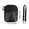 Waist Pack with Shoulder Strap Black Multifunctional Polyester Portable Sling Bag for Outdoor