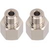 2 Pcs Sender Adapters 1/8in NPT Female to M10 x 1.0 Male Threaded Pressure Gauge Adapter with Washer, Stainless Steel Oil Reducer Adapter