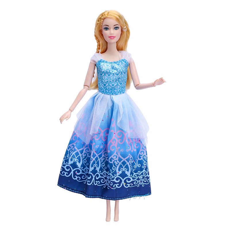 Set haine pentru papusa Barbie: Albă ca Zăpada, Belle, Cenușăreasa, Frozen, Mica Sirenă, Frumoasa Adormită, Rapunzel - Colecție 11 Inch