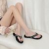 French Temperament Flip-flops Women's High-end Flat Sandals Summer 2025 Breathable Casual Shoes Women's Versatile