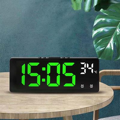 Backlight Nightlight Temperature Calendar Large Number LED Digital Alarm Clock Electronic Clock