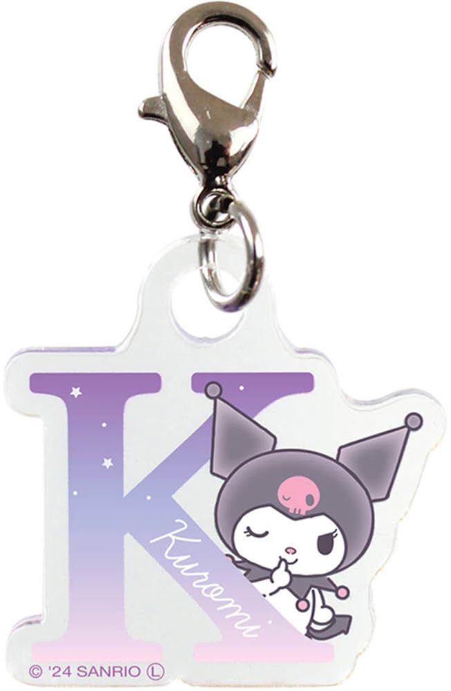 Factory Sanrio Kuromi Zipper Mascot Mini Initial T s Charm/K белый
