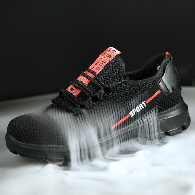 Labor Insurance Shoes Men's Summer Breathable and Lightweight Old Insurance Site Work Shoes Protective Shoes