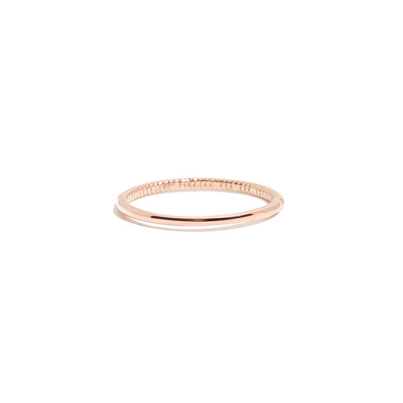 MAYBETOI 14k Haas Slim Cutting Ring