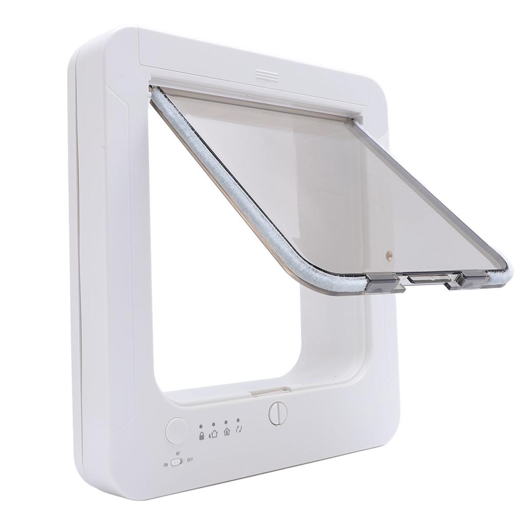 Microchip Cat Door Automatic Unlocking Weatherproof 210mAh Battery Controllable Entry Exit Pet Door