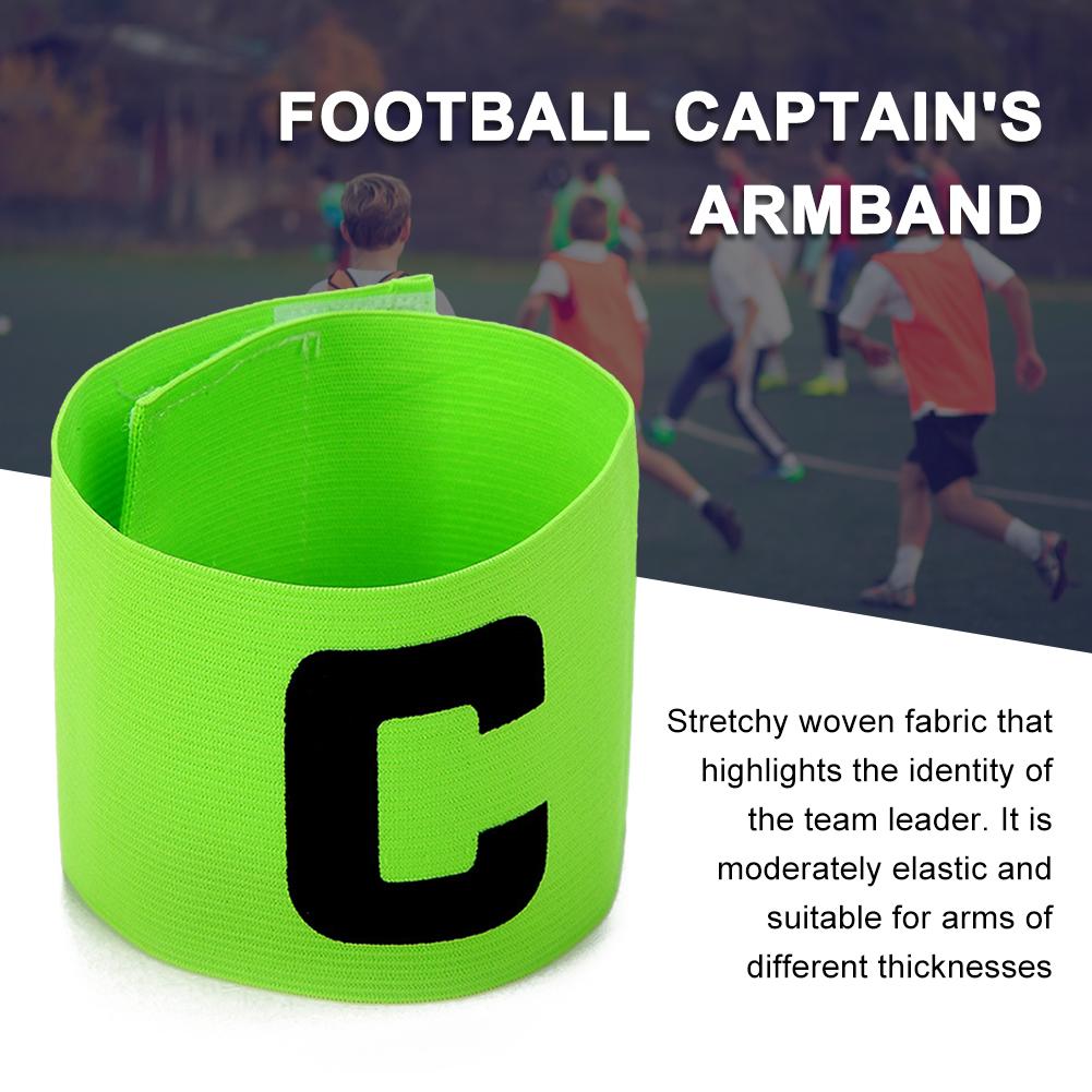 Football Captain Armband Professional Leader Match Football Armband Nylon Adjustable Bright Color Soccer Training Accessories