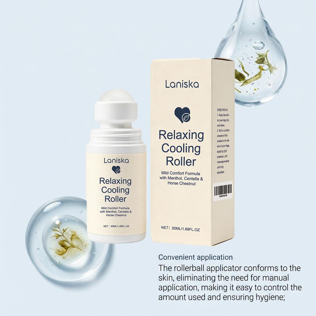Laniska Cool Rolling Ball Essence - Comfortably Cares for Your Skin, Moisturizing and Hydrating, Refreshing and Convenient Rolling Ball Essence