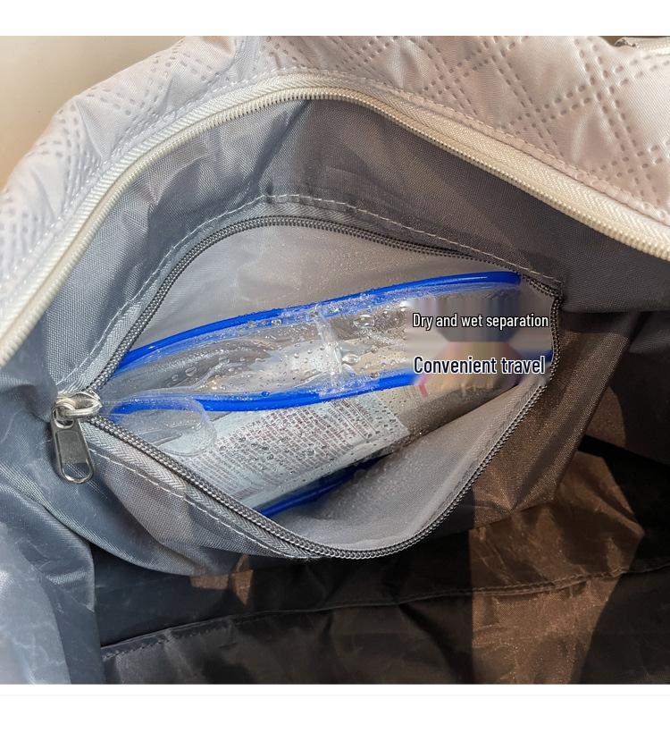 Multi-purpose Travel & Gym Tote: Wet/Dry Separation, Large Capacity, Yoga/Sports/Maternity Carry-on with Single Shoulder Strap